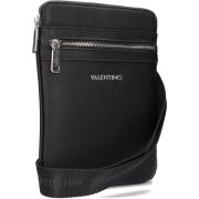 Zwarte Leren Schoudertas Valentino , Black , Heren