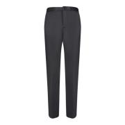 Zwarte hoge taille rechte broek Fabiana Filippi , Black , Dames