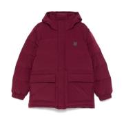 Rode gewatteerde donsjas met capuchon Maison Kitsuné , Red , Heren