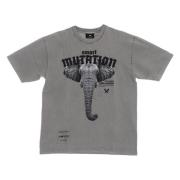 Olifant Tee Stone Washed T-Shirt Mauna Kea , Gray , Heren