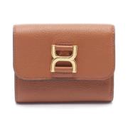 Pre-owned Leather wallets Chloé Pre-owned , Brown , Dames