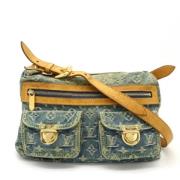 Pre-owned Denim crossbody-bags Louis Vuitton Vintage , Blue , Dames