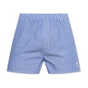 Boxers met logo Ami Paris , Blue , Heren