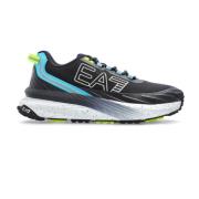 Sportschoenen met logo Emporio Armani EA7 , Blue , Heren