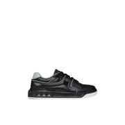 Eén Stud Lage Sneakers Valentino Garavani , Black , Heren