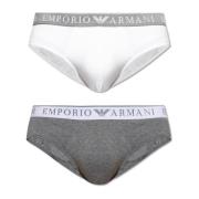 Twee-pack slips Emporio Armani , Multicolor , Heren