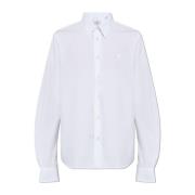 Shirt met logo Ami Paris , White , Heren