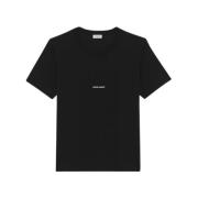 Casual T-shirt met elegantie Saint Laurent , Black , Heren