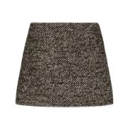 Elegante Zwarte Rok Dolce & Gabbana , Gray , Dames