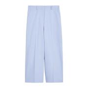 Katoenen en linnen broek Max Mara Weekend , Blue , Dames