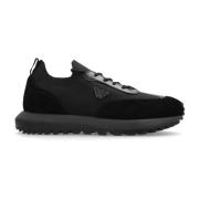 Sneakers met logo Emporio Armani , Black , Heren