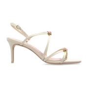 Rosette met hak sandalen Sophia Webster , Beige , Dames