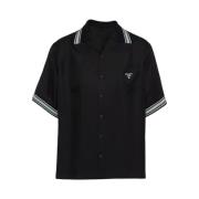 Elegante Shirt in Trendy Stijl Prada , Black , Heren