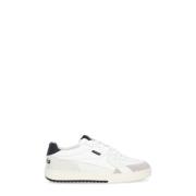 Witte leren sneakers met gewatteerde inzetstukken Palm Angels , White ...