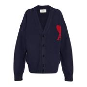 Vest met geborduurd logo Ami Paris , Blue , Heren