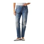 Zachte Tapered Jeans in Lichtblauw Summum Woman , Blue , Dames