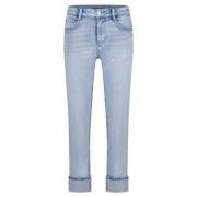 Lichte Steen Kim Jeans Red Button , Blue , Dames