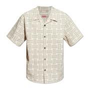 Gestreept shirt met korte mouwen Kenzo , Beige , Heren