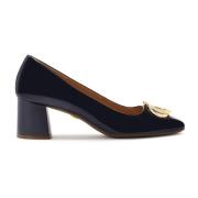 Donkerblauwe gelakte pumps Kazar , Blue , Dames