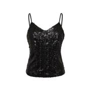 Zwart Paillettentop Co'Couture , Black , Dames