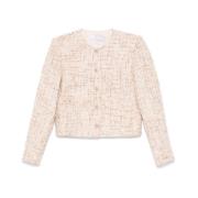 Beige knoopsluiting buitenkleding met zakken IRO , Beige , Dames