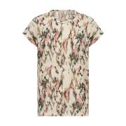 Abstract Print Shirt in Perzik Soyaconcept , Multicolor , Dames