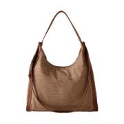 Shoulder Bags Borbonese , Beige , Dames