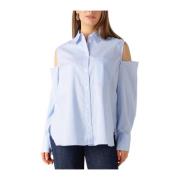 Blauwe Open Shoulder Blouse Catwalk Junkie , Blue , Dames