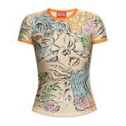 Top T-Uncutie-Long-Q2 Diesel , Multicolor , Dames