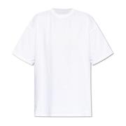 T-shirt met logo MM6 Maison Margiela , White , Dames