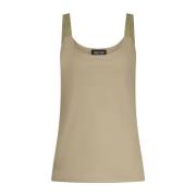 Glitter Band Taupe Top Lady Day , Beige , Dames