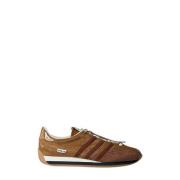 Pony Hair Leren Sneakers Adidas , Brown , Heren