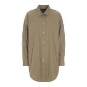 Kern Katoenen Shirt Nootmuskaat Beige Bitte Kai Rand , Beige , Dames