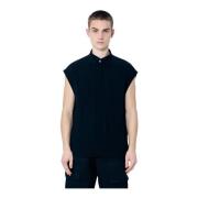 Mouwloos Overshirt met Ritszakken Rick Owens , Black , Heren