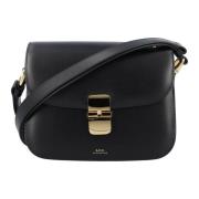 Zwarte Handtas Sac Grace Elegante Stijl A.p.c. , Black , Dames