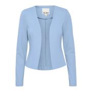 Blauwe Blazer Ihkate Korte Jas Ichi , Blue , Dames