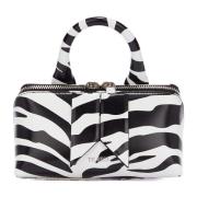 Elegante Friday Mini Handtas Wit Zebra The Attico , Black , Dames