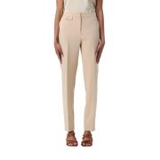 Cigarette broek met rechte pijp Hugo Boss , Beige , Dames