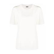 Zijden Crepe Blouse Joseph , White , Dames