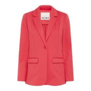 Stijlvolle Blazer Jas Geranium Ichi , Red , Dames