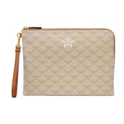 Hemel Pouch in Lauretos met rits en polsband MCM , Beige , Dames