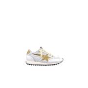 Vintage Marathon Star Glitter Sneakers Golden Goose , White , Heren