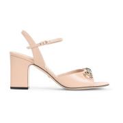 Horsebit Sandalen Gucci , Pink , Dames