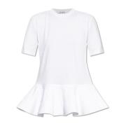 Peplum T-shirt Alaïa , White , Dames