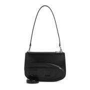 Zwarte Crossbody Tas Diesel , Black , Dames