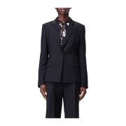 Slim Fit Wollen Blazer Hugo Boss , Black , Dames