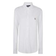 Lange mouw sportshirt Polo Ralph Lauren , White , Heren