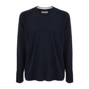 Casual Ronde Hals Pullover Sweater Maison Margiela , Blue , Dames