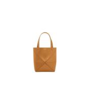 Geometrische Puzzle Fold Mini Tote Loewe , Brown , Dames