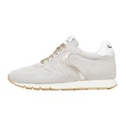 Leather and suede sneakers Julia Voile Blanche , Beige , Dames